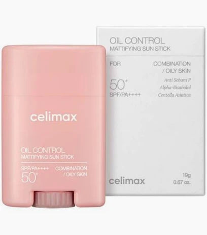 Protector solar en barra CELIMAX Oil Control Mattifying Sun Stick SPF50+ PA++++ 19g